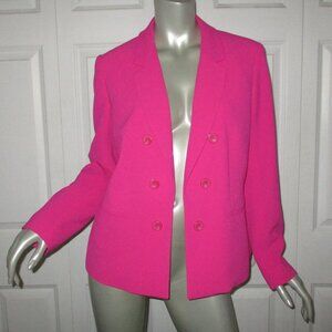 BAR III Fuchsia Lined Closureless Open Front Blazer  NWOT
